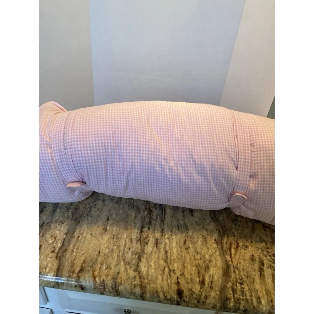 Pottery Barn Kids Shaggy Head Puppy Dog Whimsical Sleeping Bag Pink Gingham